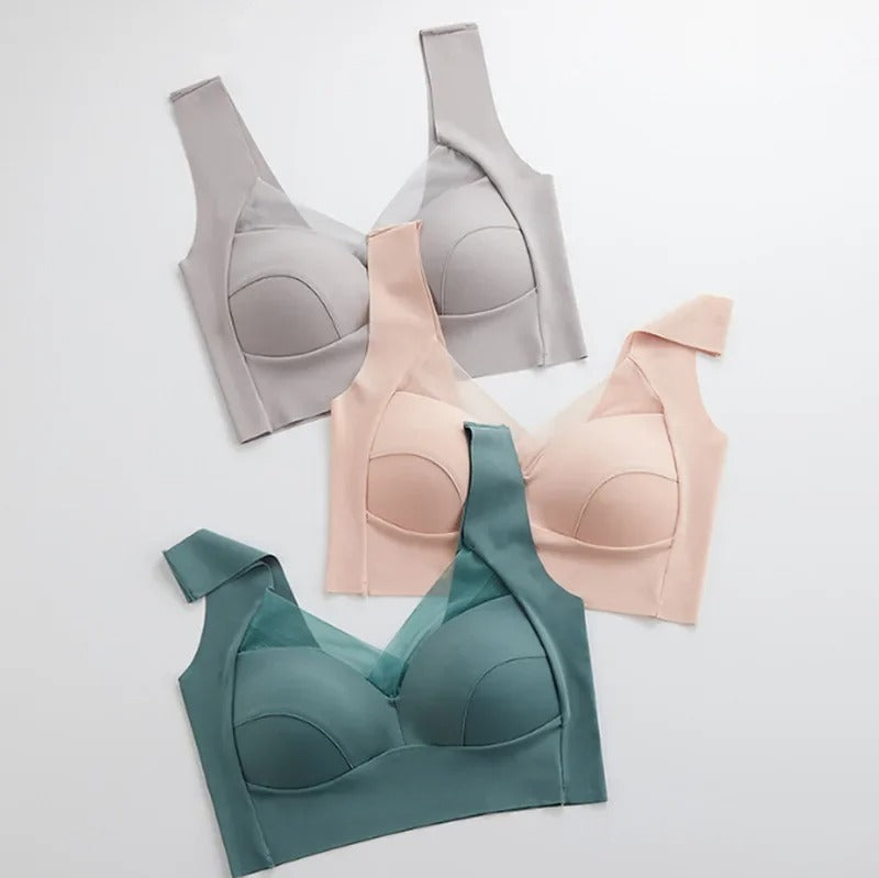 Paded Push-up Seamless Wire-free Posture Corrector Bra
