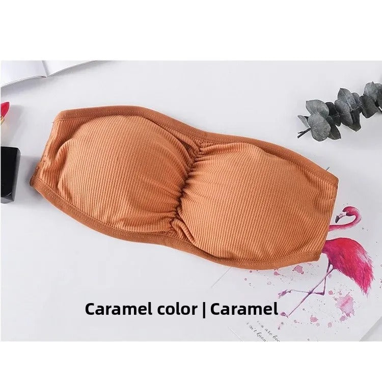 Seamless Strapless Bra Yoga Sports Bra
