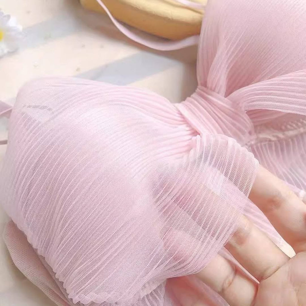 Cute Bow Lace Padded Push-up Bra set