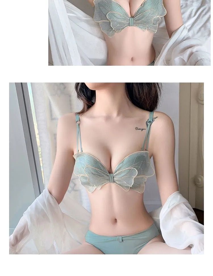 Cute Butterfly Embroidered Adjustable Strap